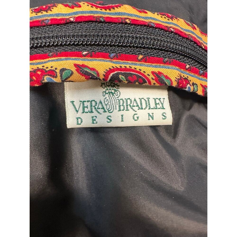 Vintage Y2K Vera Bradley Paisley Cotton Travel Toiletries Zipper Case - Picture 7 of 8